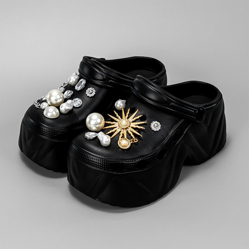 Stylish Womens Slippers With High Platform Thick Bottom EVA Sandals Garden Fashion Clogs For Summer 10