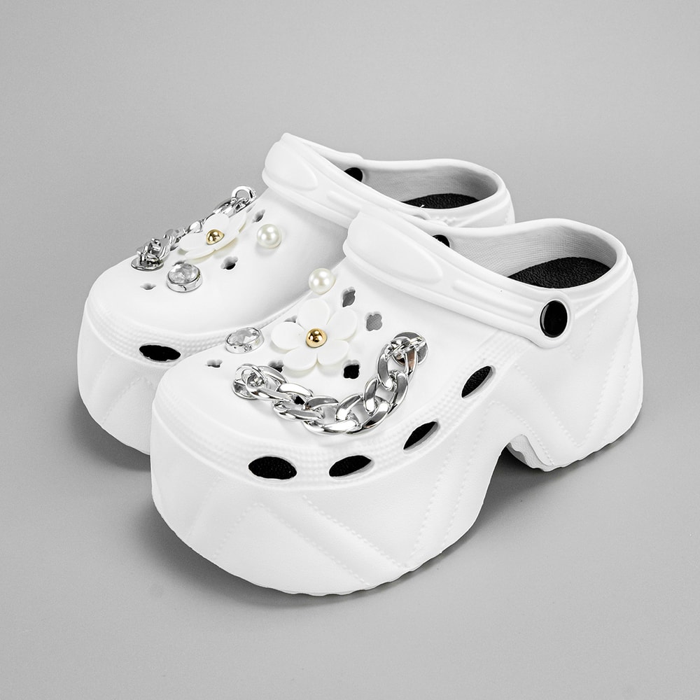 Stylish Womens Slippers With High Platform Thick Bottom EVA Sandals Garden Fashion Clogs For Summer 4