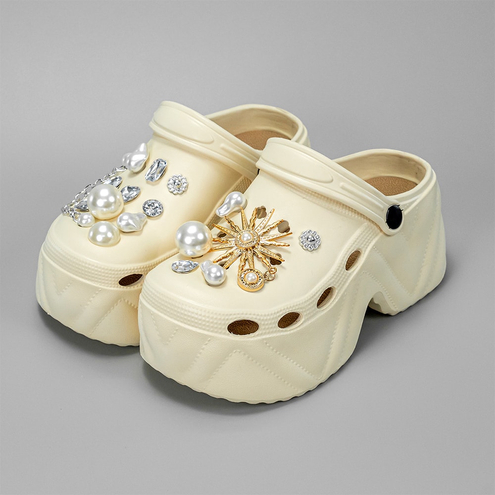 Stylish Womens Slippers With High Platform Thick Bottom EVA Sandals Garden Fashion Clogs For Summer 12