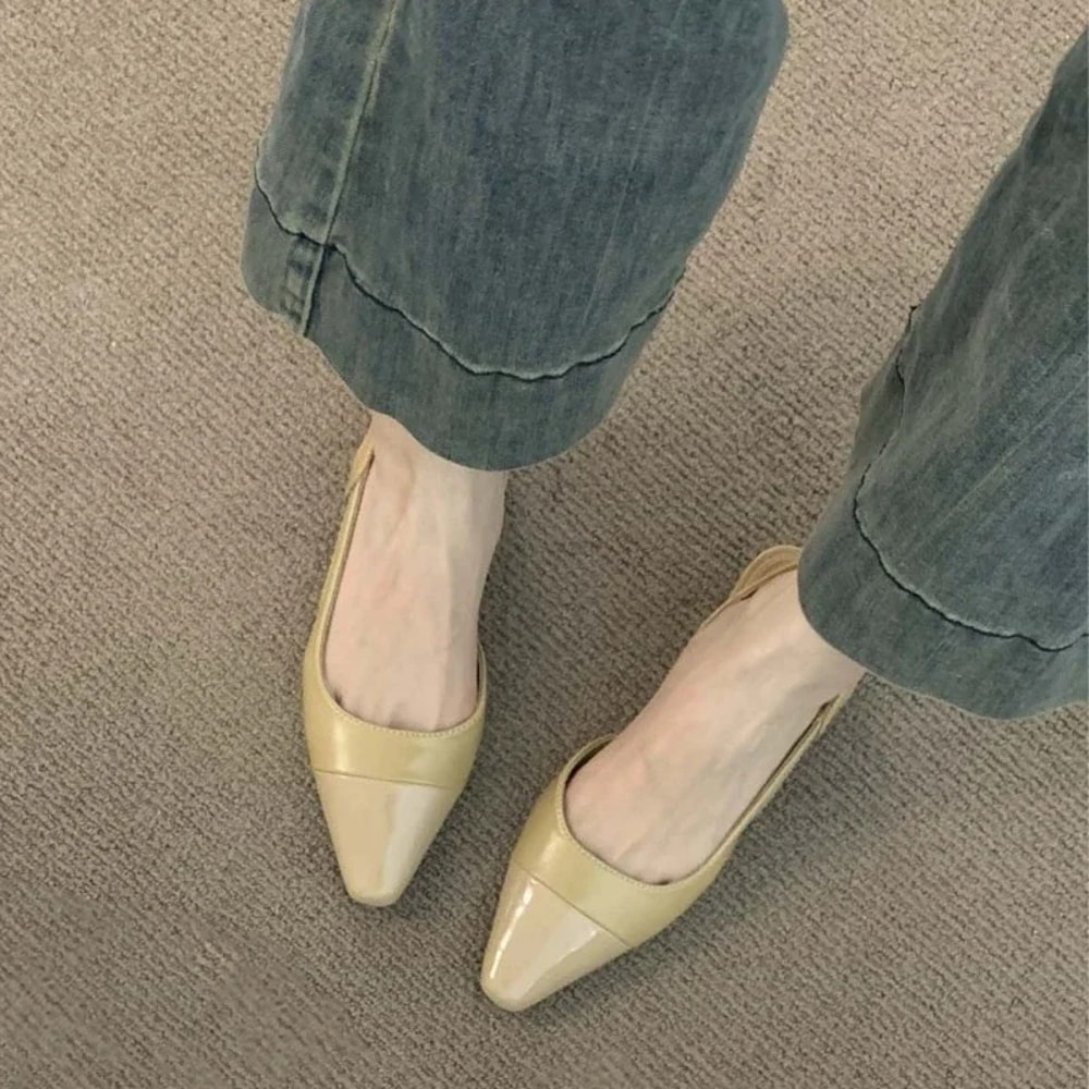 New Style Ladies Summer Sandals Brand Luxury PU Leather Design Pointed Toe Low Heel NonSlip Flat Sh 2