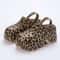 Leopard Print Closed Toe Chunky Clogs for Women, Super High Wedge Sandals, Platform Heel Slippers