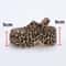 Leopard Print Closed Toe Chunky Clogs for Women, Super High Wedge Sandals, Platform Heel Slippers