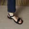 Genuine Leather Summer Women Sandals, Low Heels, Casual Outdoor Shoes, Office Plus Ladies Sandals