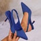 New Summer Women Sandals High Heels Closed Toe Thin MidHeeled Fashion Sandals Hollow Pointed Toe Wo 0