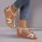 Comfortable Casual Sandals New Style Round Toe Wedge Heel Metal Decorated Womens Shoes 5
