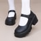 Women Lolita Shoes PU Leather Platform Mary Janes Vintage Chunky Heels Pumps Japanese Style Heels F 5
