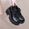 Women Lolita Shoes PU Leather Platform Mary Janes Vintage Chunky Heels Pumps Japanese Style Heels F 0