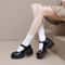 Women Lolita Shoes PU Leather Platform Mary Janes Vintage Chunky Heels Pumps Japanese Style Heels F 2