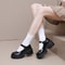 Women Lolita Shoes PU Leather Platform Mary Janes Vintage Chunky Heels Pumps Japanese Style Heels F 2