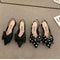 Fashionable Women Sandals Low Heels Elegant Pointed Toe Pumps Strappy Party Sandals Comfortable Wom 5