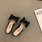 Fashionable Women Sandals Low Heels Elegant Pointed Toe Pumps Strappy Party Sandals Comfortable Wom 8