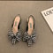 Fashionable Women Sandals Low Heels Elegant Pointed Toe Pumps Strappy Party Sandals Comfortable Wom 4
