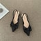 Fashionable Women Sandals Low Heels Elegant Pointed Toe Pumps Strappy Party Sandals Comfortable Wom 2