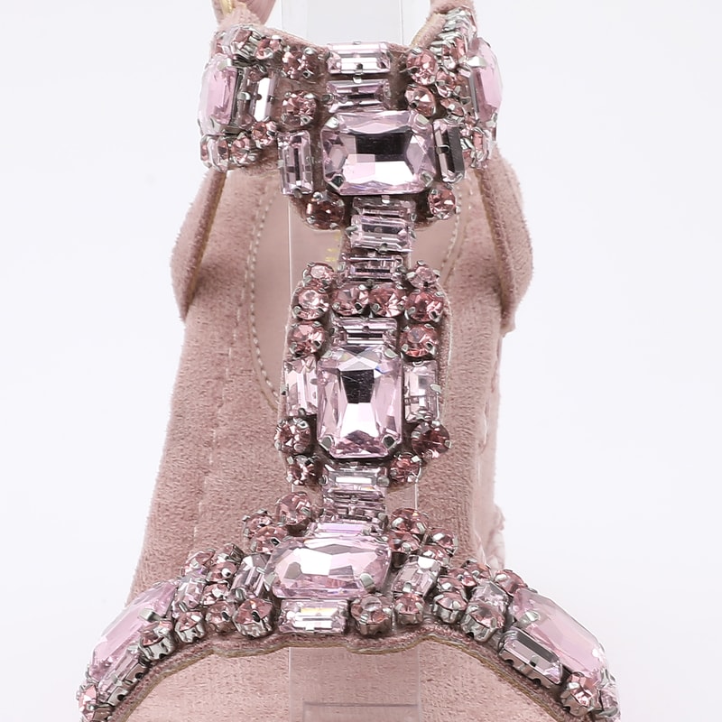 Trendin Mode Womens Velvet High Wedge Sandals Heel Fashionable Summer Shoes Comfortable And Stylish 1