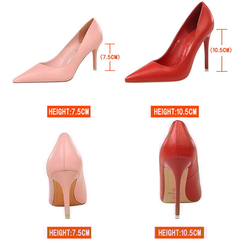 Stylish High Heels Pumps For Women Black Pink White Wedding Shoes Stiletto Women Heels Fashion Pump 1