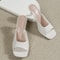 Women High Heel Sandals, Elegant Casual Comfortable Black Sandals, Summer Fashion Square Toe Open Toe High Heels