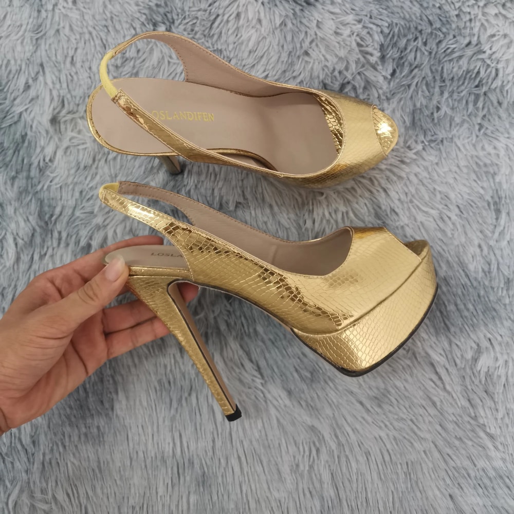 Sexy Open Toe Platform Sandals New Women Sandals High Heels Gladiator Party Dress Shoes Red Wedding 8