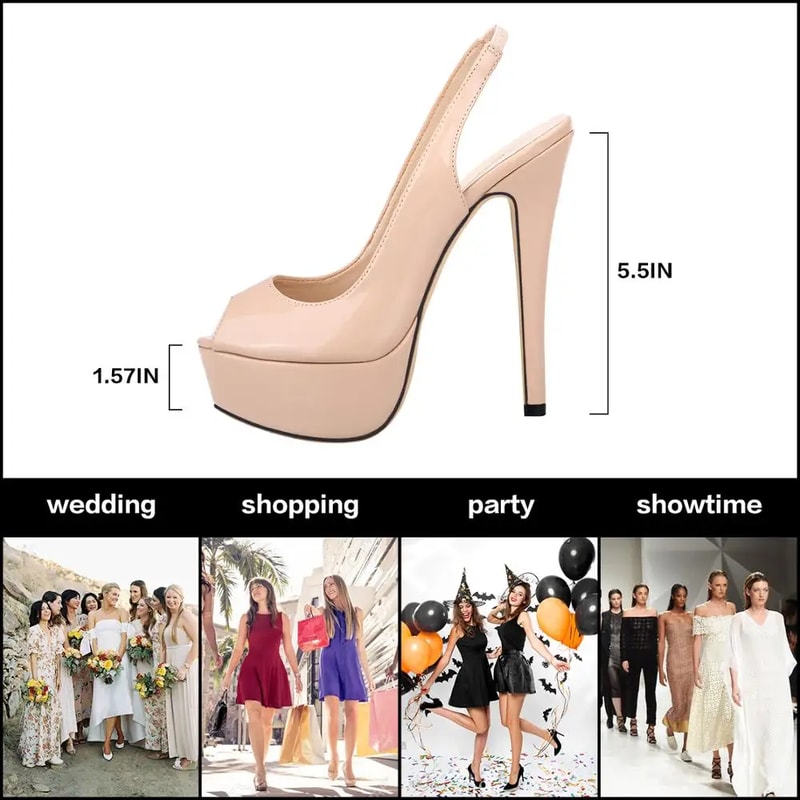 Sexy Open Toe Platform Sandals New Women Sandals High Heels Gladiator Party Dress Shoes Red Wedding 5