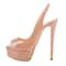 Sexy Open Toe Platform Sandals New Women Sandals High Heels Gladiator Party Dress Shoes Red Wedding 2