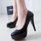 Fashion Classic Patent Leather High Heels Shoes Women Pumps Nude Head Platform Wedding Women Dress 1