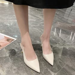 new sexy elegant pointed toe stiletto sandals, summer casual fashion banquet comfortable high heels womens shoes