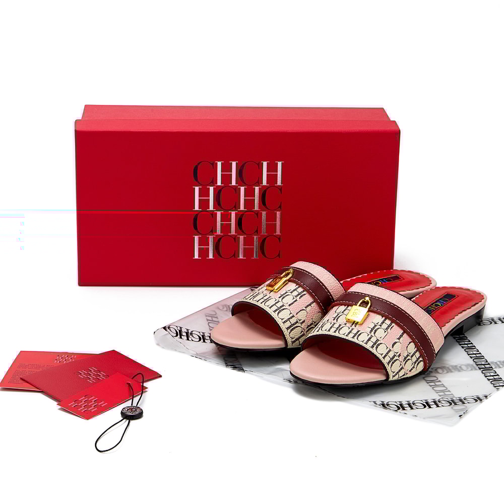 Fabric High Heel Sandals Outdoor Fashion Womens Slippers New Brand Business Commuter Womens Shoes B