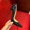 Classic Patent Leather Shallow Heels Nude Fashionable Stilettos Versatile Work Pumps With A Thin He 8