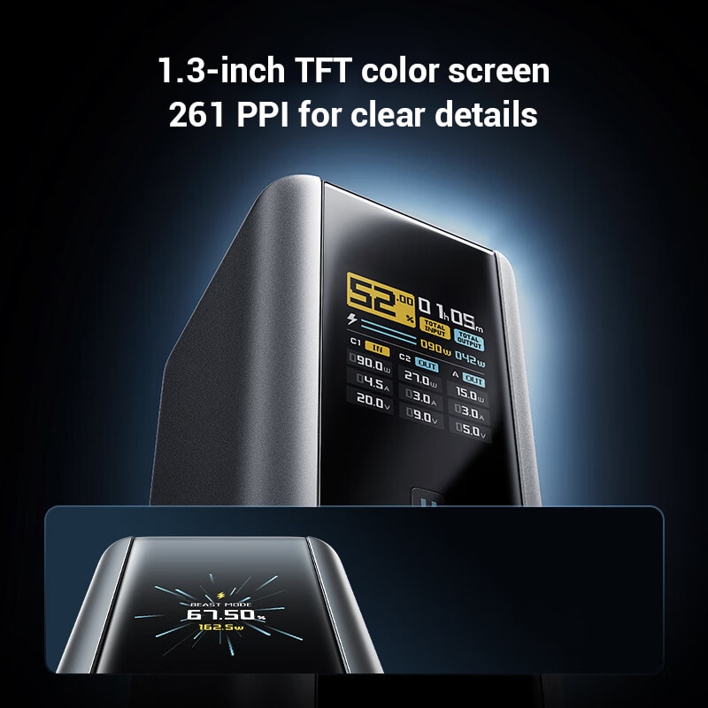 Input Power Bank Ultra Portable Screen Display Charging For Travel And Work 4