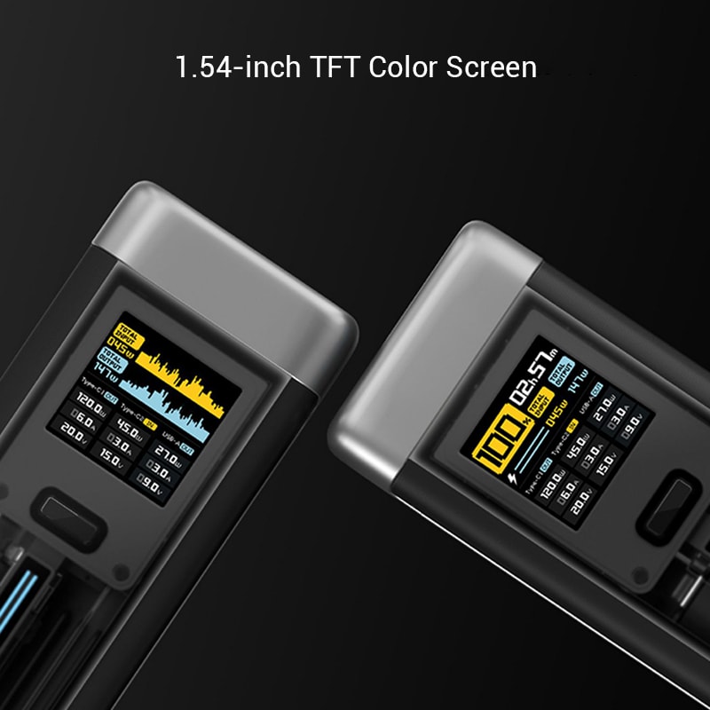 Power Bank Portable Charger With Output USB C Fast Charge And Screen Display 5