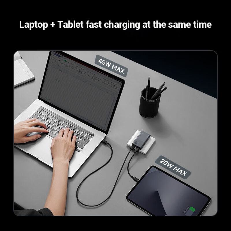 Quick Charge Ultrathin GaN Charger HighSpeed Power Adapter Efficient Charging For Devices 4