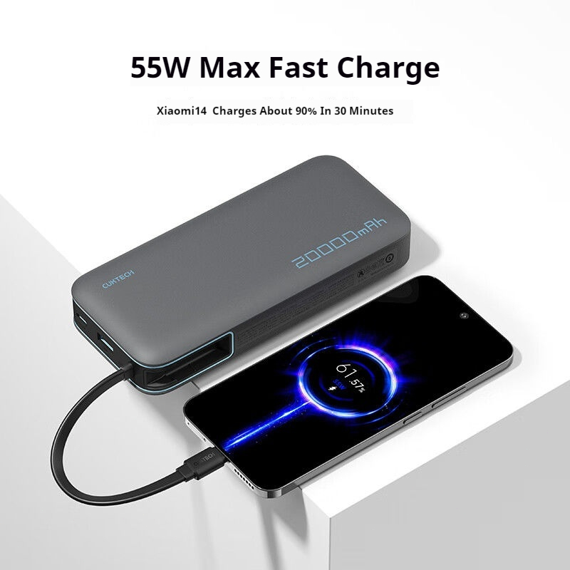 TwoWay Fast Charge Power Bank Self Portable Powerbank With Cable For Quick Charging Anywhere 6