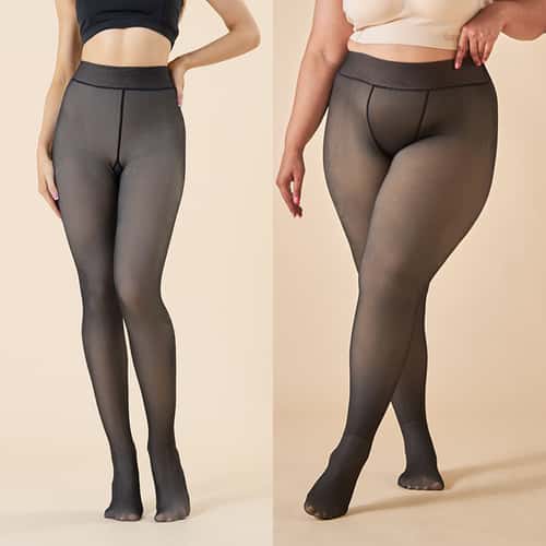 Women Warm Winter Sexy Translucent Pantyhose, Thick Thermal Tights Stockings, Elastic Slim Leggings