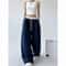 High Street Women's Wide Leg Pants, Drawstring Cargo Pants, Hip Hop Lady's Summer Trousers, Stylish Female Trousers