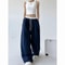 High Street Women's Wide Leg Pants, Drawstring Cargo Pants, Hip Hop Lady's Summer Trousers, Stylish Female Trousers