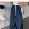 High Street Women's Wide Leg Pants, Drawstring Cargo Pants, Hip Hop Lady's Summer Trousers, Stylish Female Trousers