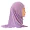 Solid Color Children Hijabs Muslim Girls Kids Hijab Scarf Shawls Soft Stretch Islamic Turban Fo Gir 3