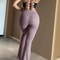 High Waist Slim Capris, Sexy Bell Bottom Flare Tights, Women Clothes, Streetwear Aesthetic Pants