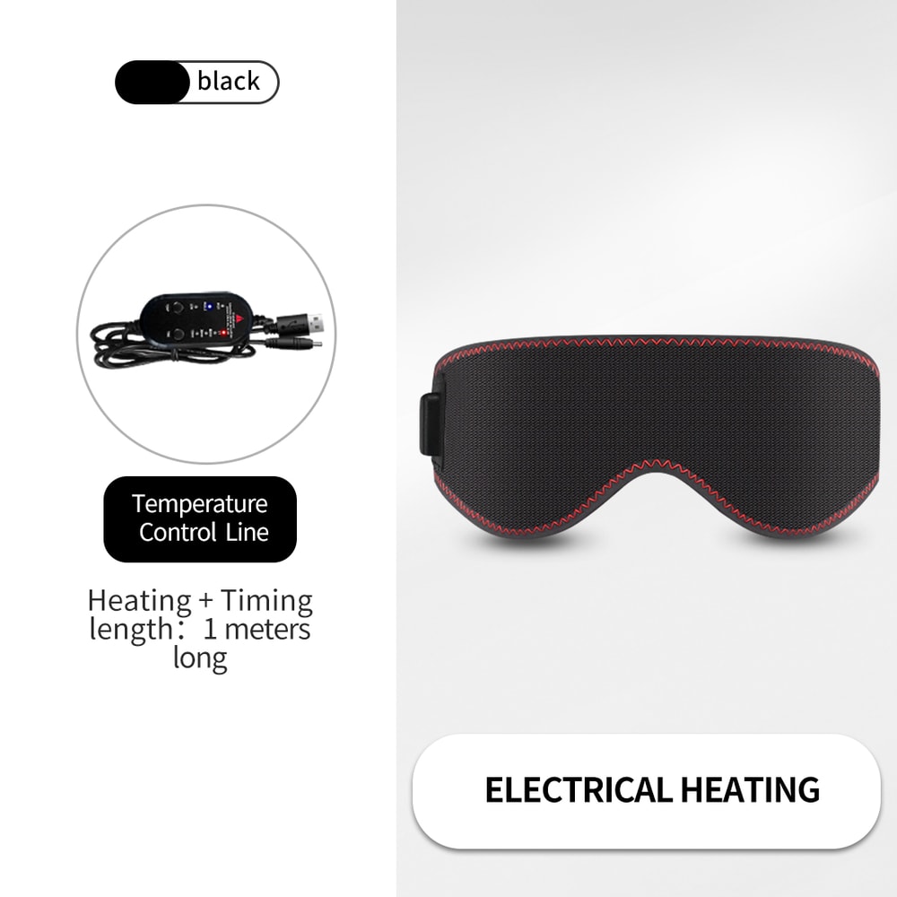 Heated Eye Mask for Dry Eyes, Hot Compress for Sleep, 3 Heat Levels, Warm Compress to Reduce Dark Circles