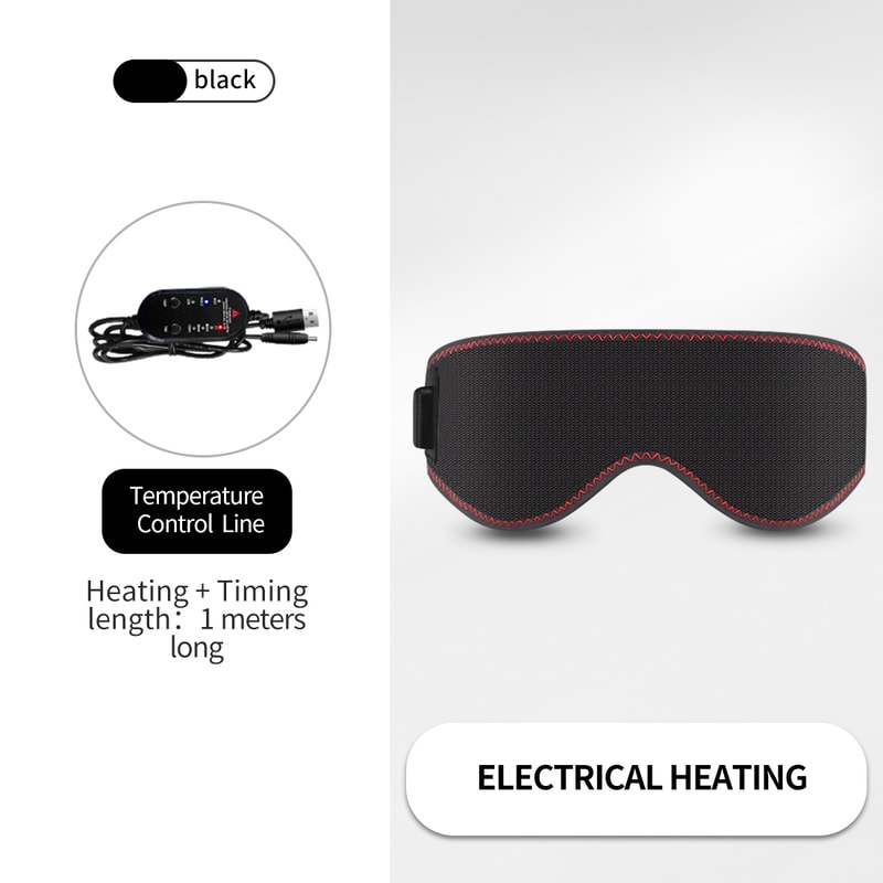 Heated Eye Mask for Dry Eyes, Hot Compress for Sleep, 3 Heat Levels, Warm Compress to Reduce Dark Circles