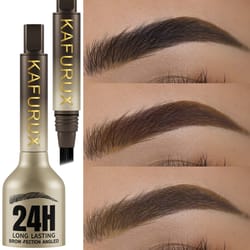 long-lasting dye eyebrow pencil hairling, anti-smudge waterproof, large brush, natural wild eyebrow enhancers cream