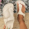 Casual Simple Buckle Flat Heel Flip Flops Large Size Thick Bottom Cover For Women 2