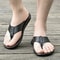 High Quality Genuine Leather Men Slippers, Hot Sale Summer Beach Sandals, Casual Men Shoes, Soft Soled Flip Flops