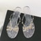 Summer Women Slippers Transparent Crystal Beach Shoes Bow Flip Flops Rivet Flats Open Toe Outdoor S