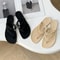 Summer Women Slippers Transparent Crystal Beach Shoes Bow Flip Flops Rivet Flats Open Toe Outdoor S