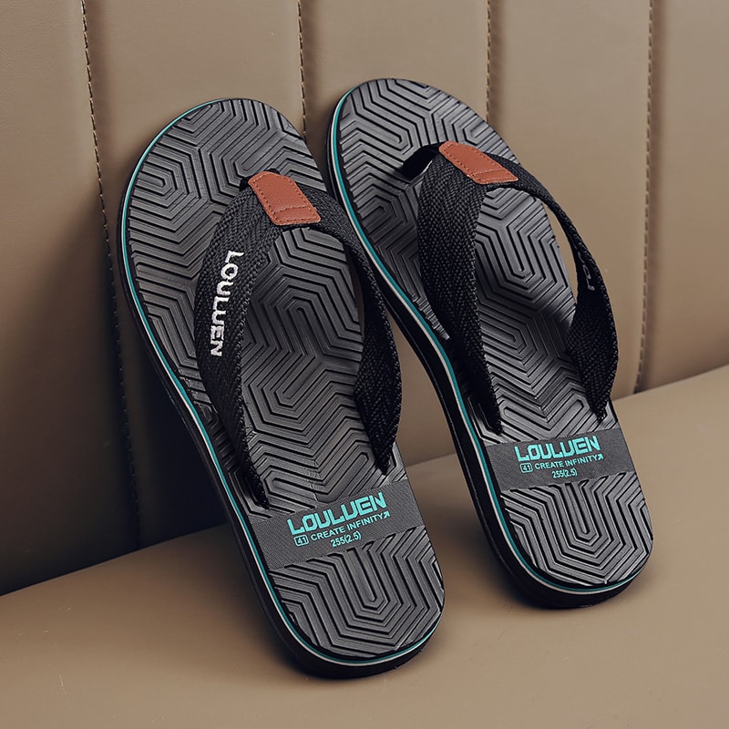 Mens Super Comfortable New Flip Flops Cool Classic Summer Slippers Fashionable Beach Shoes Perfect 6