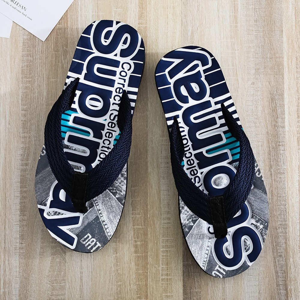 Allmatch Fashion Korean Style Men Man Slippers Personalized Foot Clip Flip Flop New Slippers For Me 1