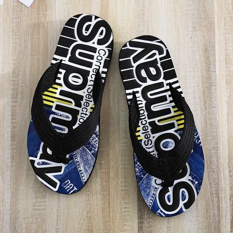 Allmatch Fashion Korean Style Men Man Slippers Personalized Foot Clip Flip Flop New Slippers For Me 2