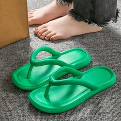 summer candy colors flip flops, lightweight non-slip flat slide sandals for men, women beach soft bottom flat slippers