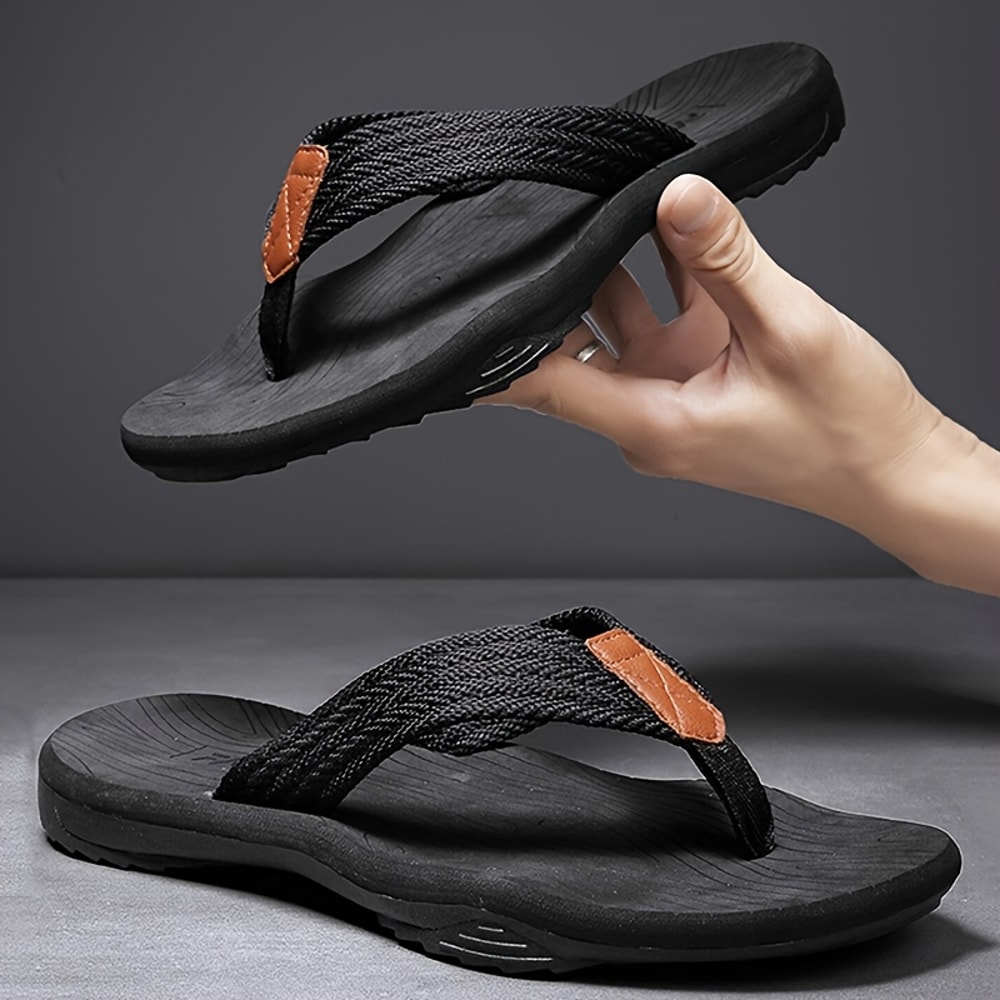 Pmoiste Men Flip Flops Comfortable Slipon Beach Slippers Designer HighQuality NonSlip House Sandals 4