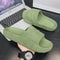 Comfortable Soft Home Slippers For Couples Indoor SkidProof Bathroom Flip Flops Solid Color Sandals 4